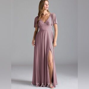 NWT. Azazie ‘Kimber’ Bridesmaid Dress Dusty Rose. Size A18.